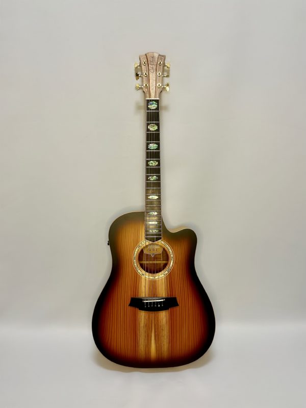 Cole Clark FL3EC Fat Lady Sunburst Redwood Blackwood