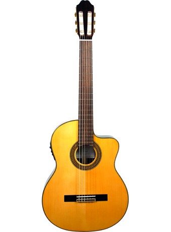 Katoh MCG80SEQT Thinline Classical Guitar with Pick Up