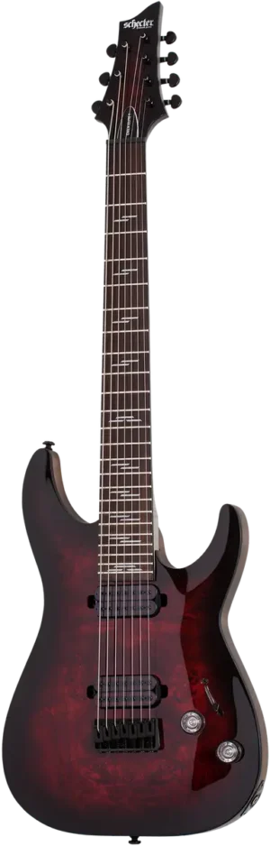 Schecter Omen Elite 7 Black Cherry Burst