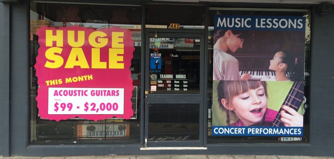 Musical Instruments and Lessons, Preston, Melbourne High Street Music
