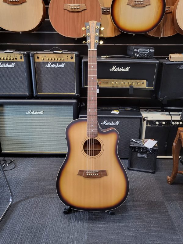 Cole Clark FL2EC Spruce Blackwood Sunburst with Rosewood Fretboard